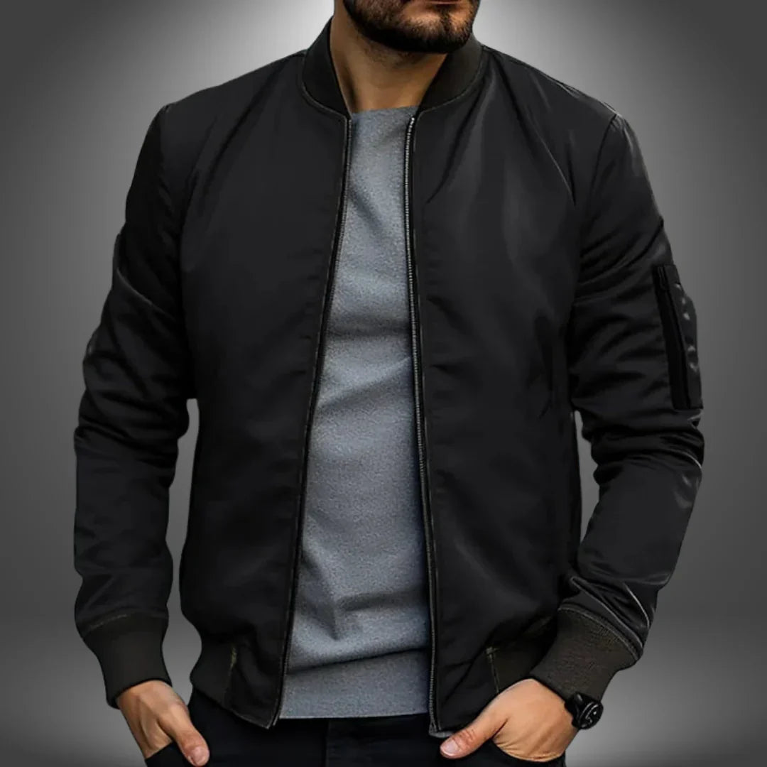Rovanic | Leichte Herrenjacke – Lässige Bomberjacke, Windbreaker, bequeme Oberbekleidung