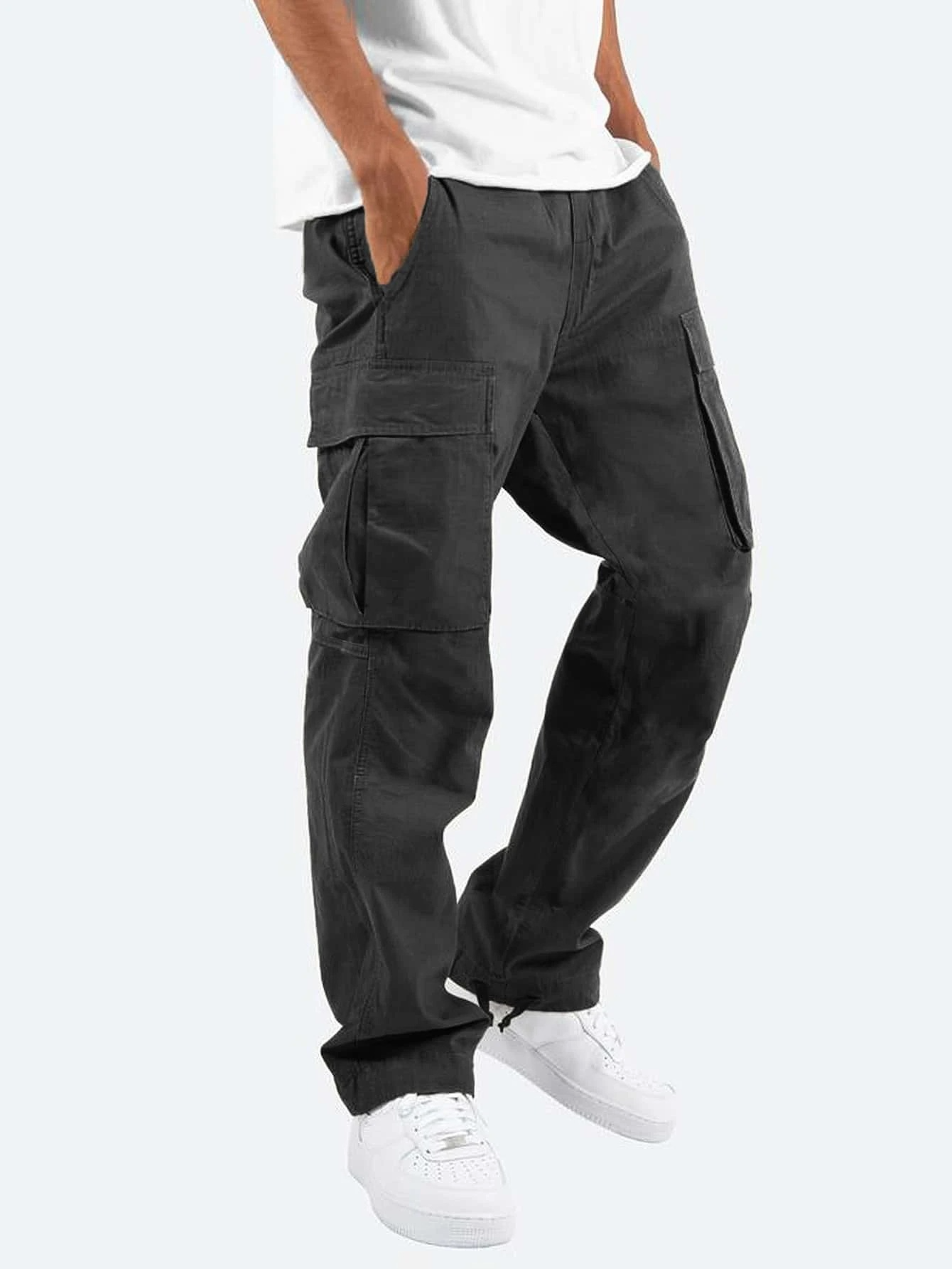 Eldrovic | Pantalon cargo confortable pour homme – Pantalon de travail et de loisirs avec de multiples poches et une coupe résistante