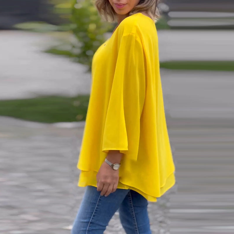 Isora | Elegante gelaagde top – Luchtige casual blouse voor dames
