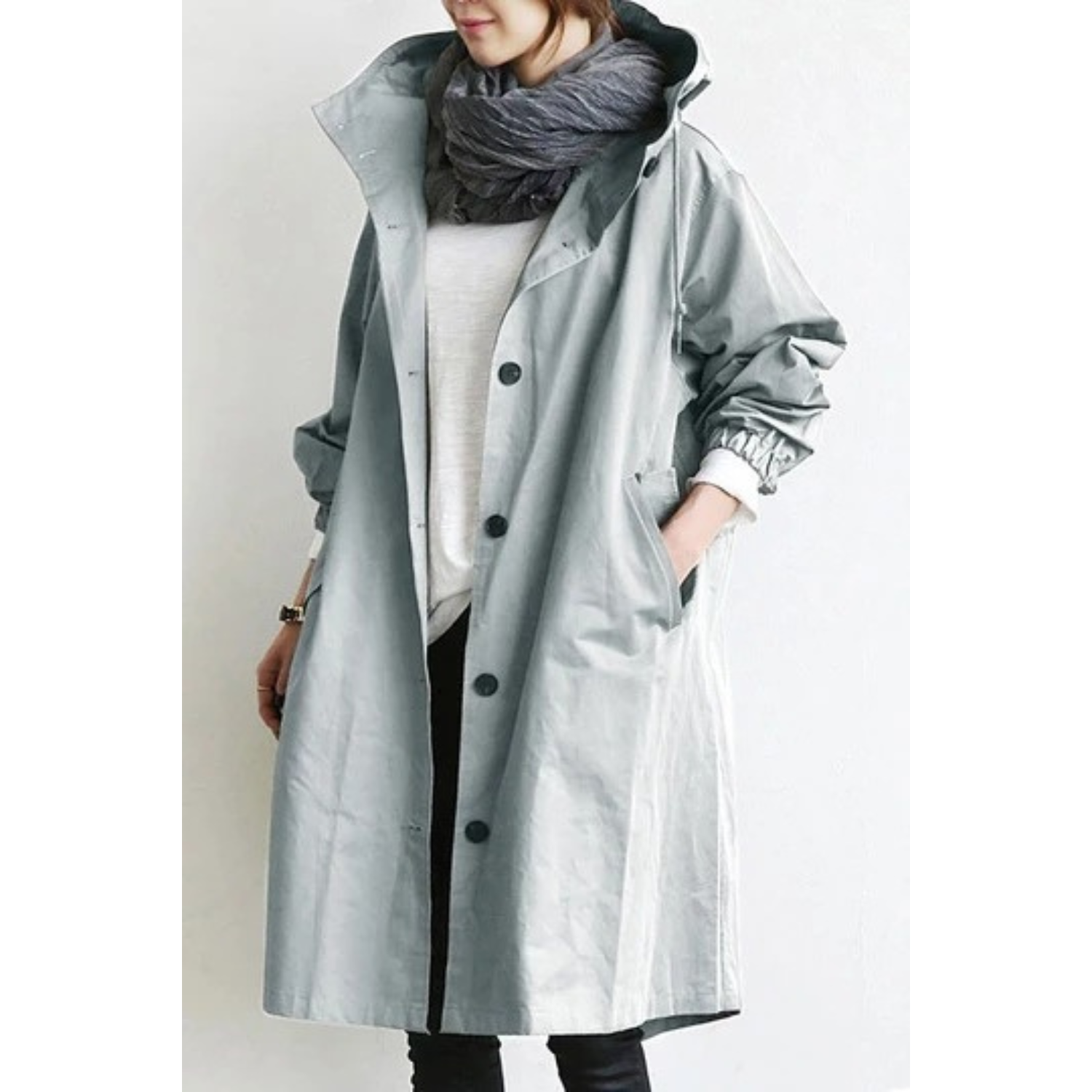 Carlijn | Trench-coat coupe-vent et imperméable pour femme, vêtement d'extérieur décontracté et élégant