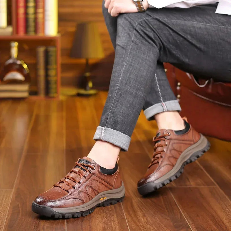 Griploft | Herren-Lederschuhe – Handgenäht, mit Einlegesohlen, Freizeitschuhe