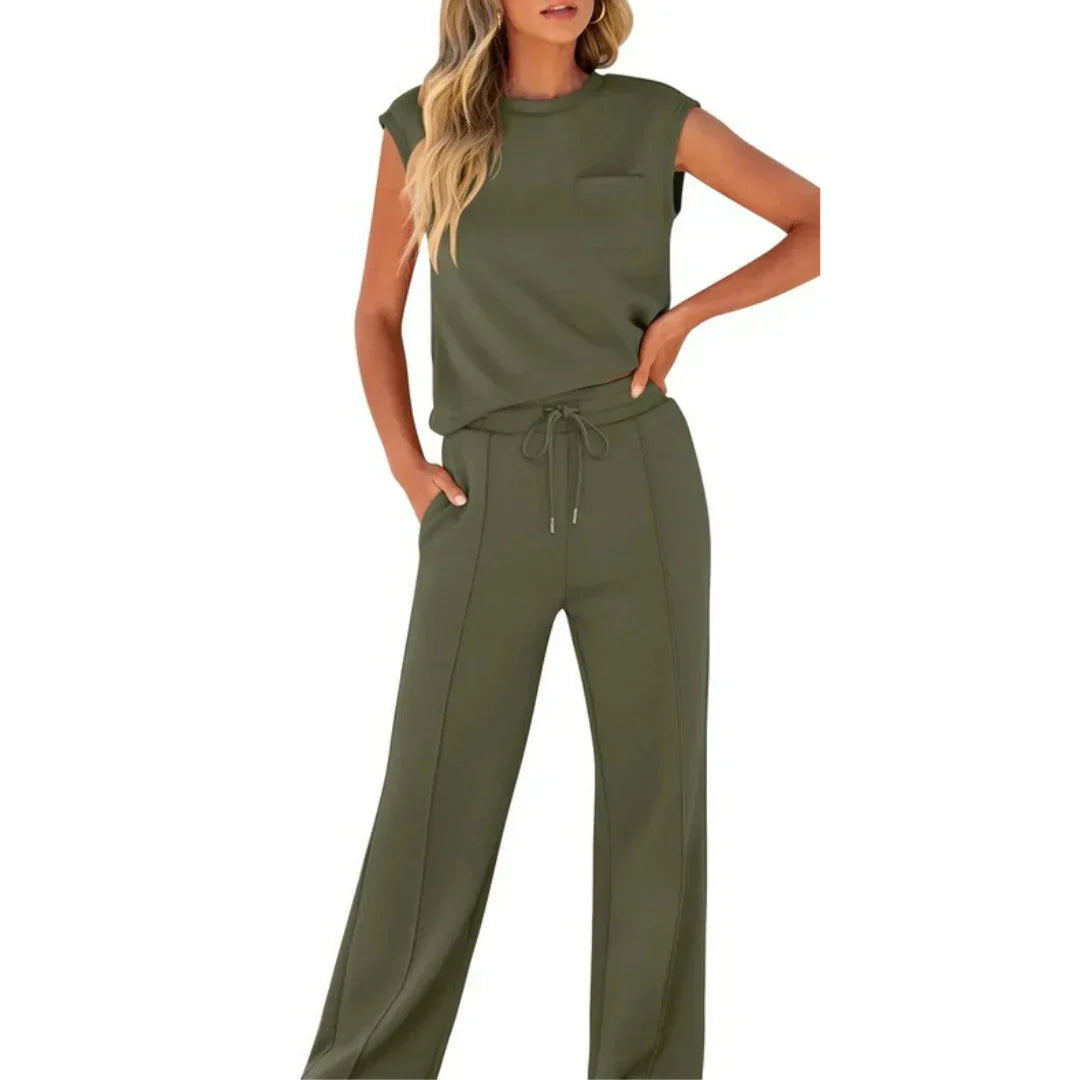 Rhea | Zachte loungeset voor dames – Tweedelige zomerse outfit met relaxte pasvorm