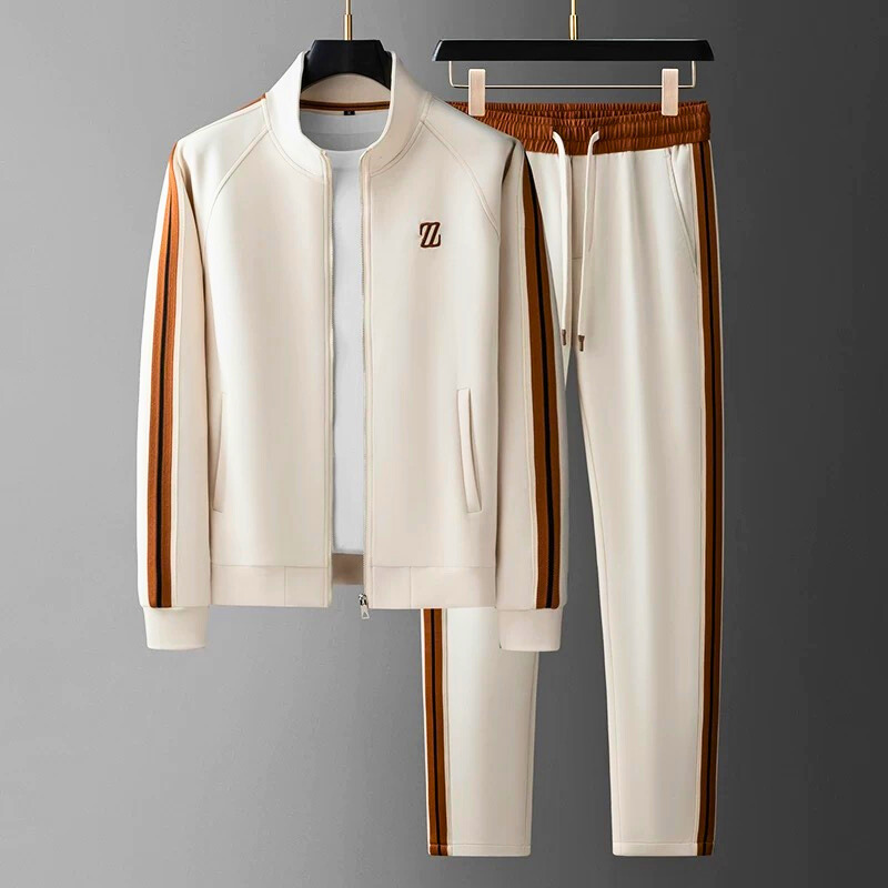 Sylvaric Zephyr | Premium-Trainingsanzug für Herren – Sportliche Jogginghose und Jacke, Farbkontrast