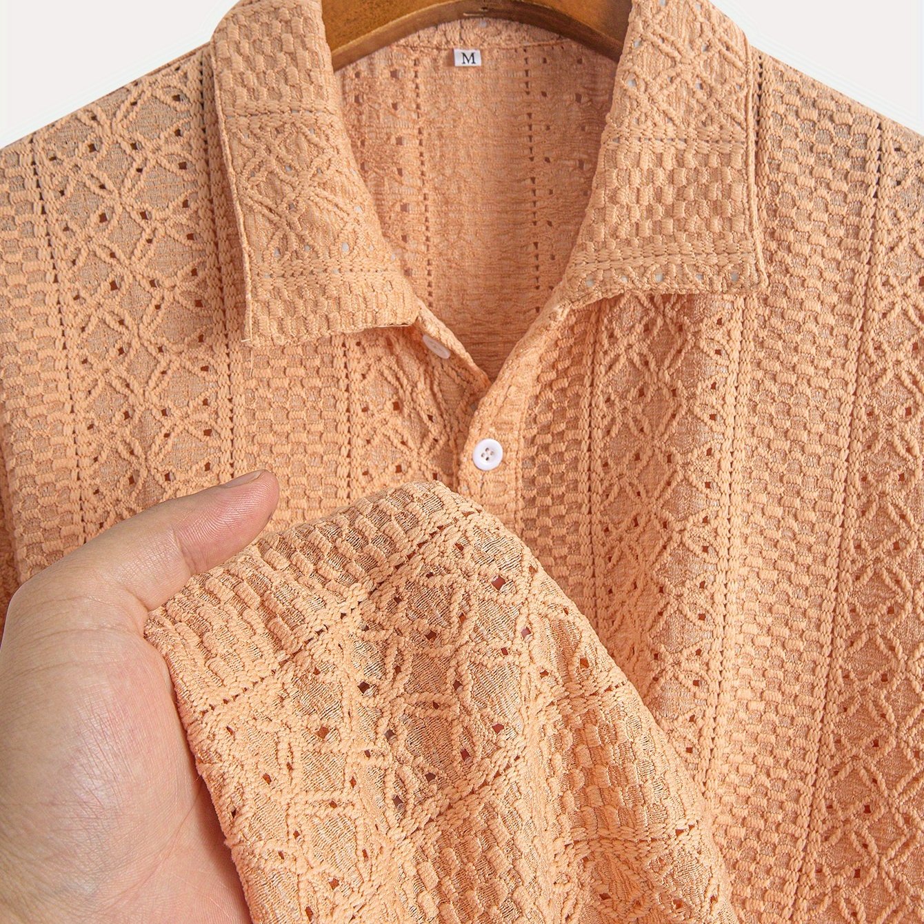 Boren | Gestreepte gebreide herenblouse – korte mouwen, ademend, lichtgewicht, casual