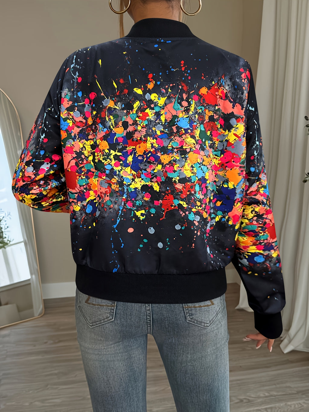 Arixelle | Dames Lichtgewicht Tie-Dye Jas – Casual Jas met Rits