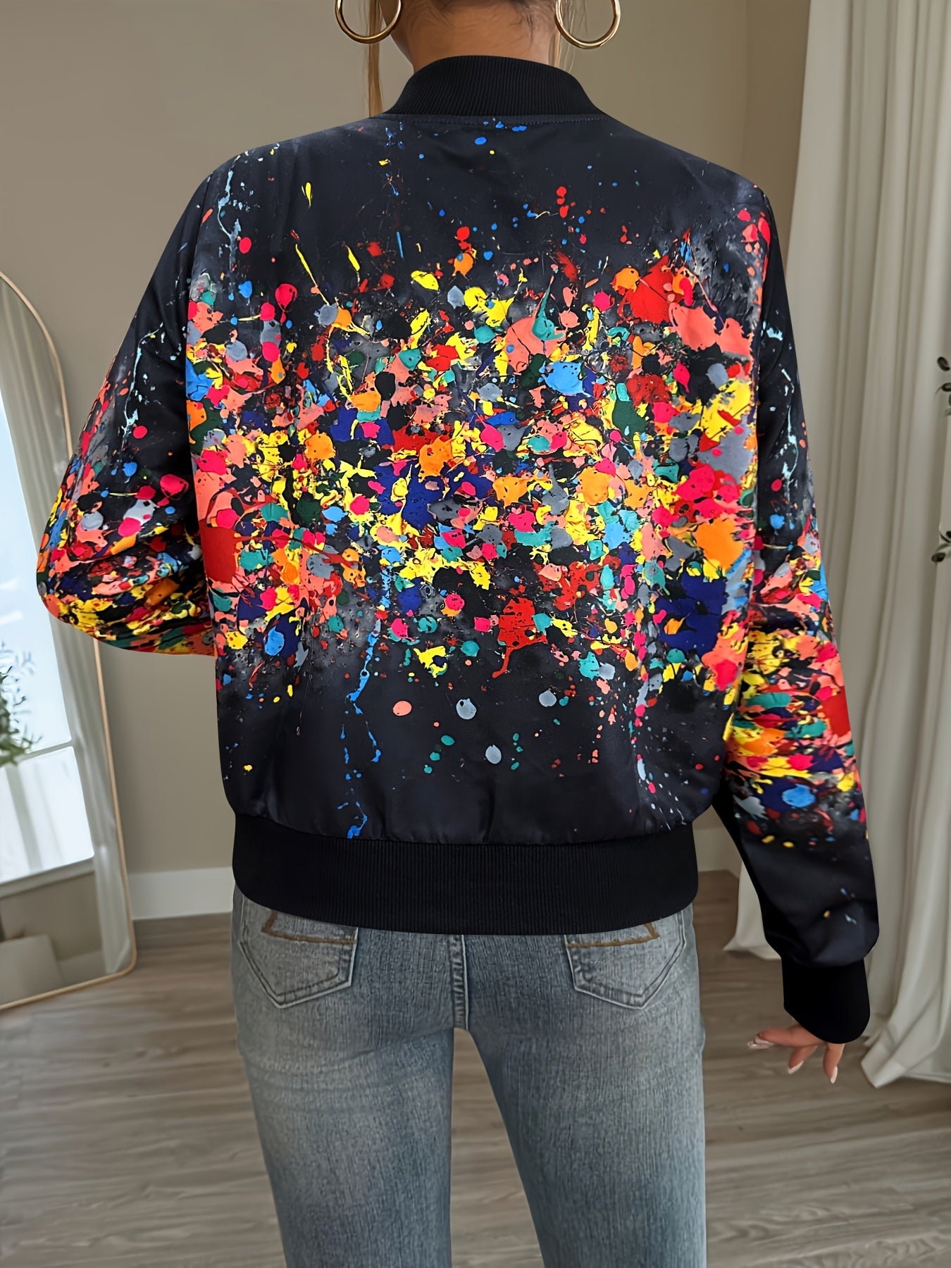 Arixelle | Dames Lichtgewicht Tie-Dye Jas – Casual Jas met Rits