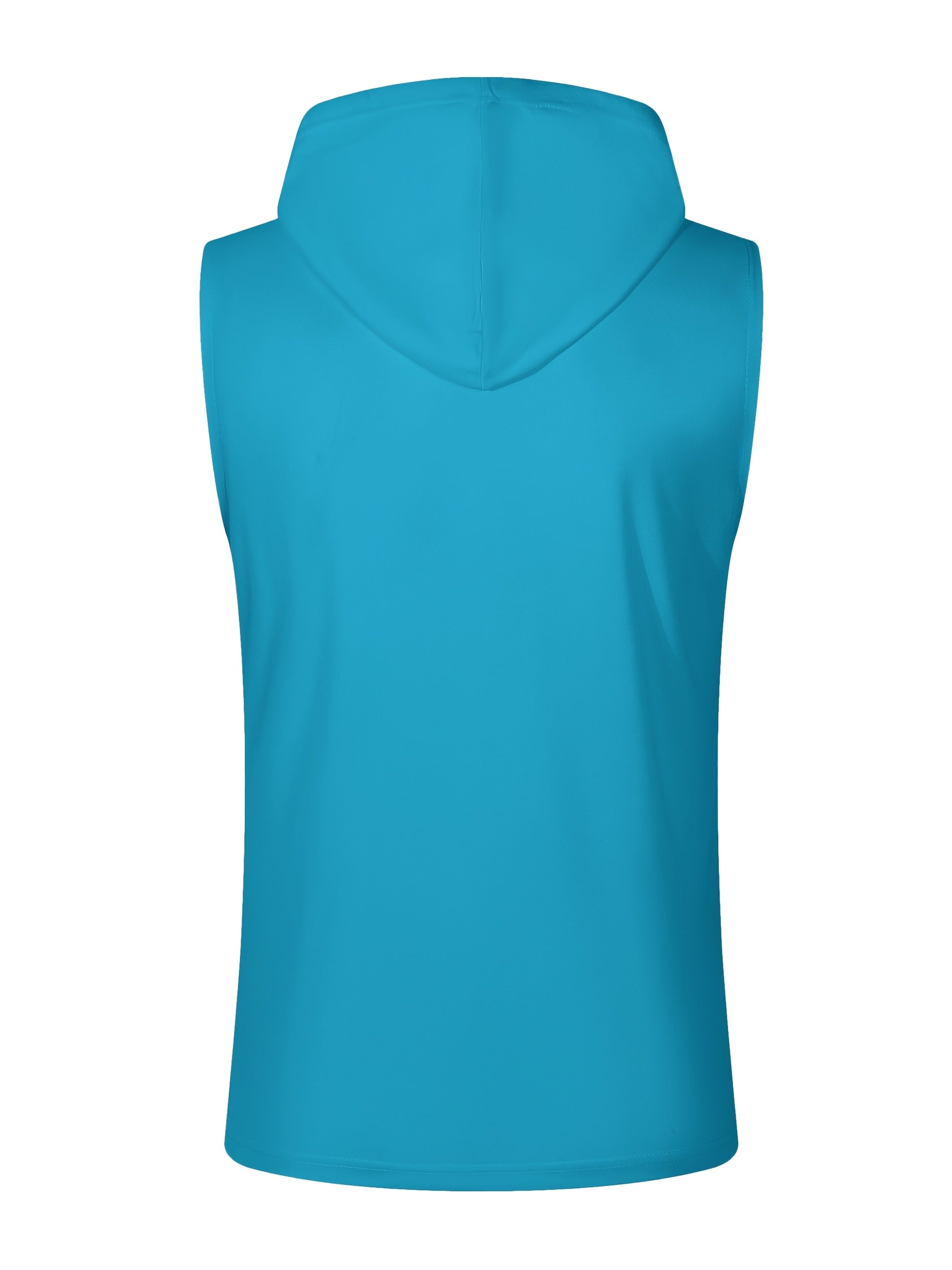 Acton | Heren mouwloze hooded Henley Tank - Ademend sportshirt