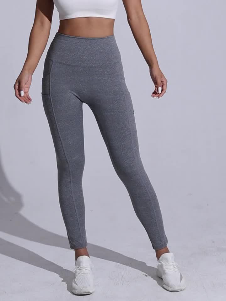 Daelric | Naadloze legging met hoge taille voor dames - boterzacht, elastisch en met zakken