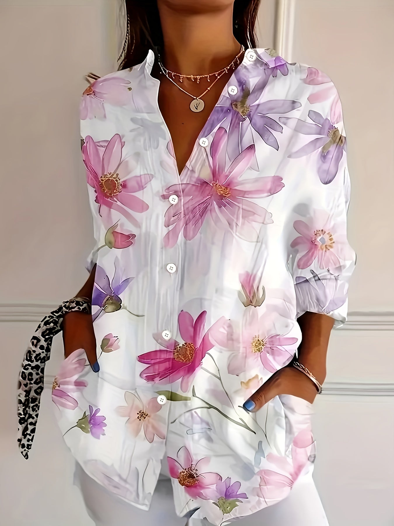 Miy | Damesmode: lente-zomerblouse – casual, lichtgewicht shirt met korte mouwen