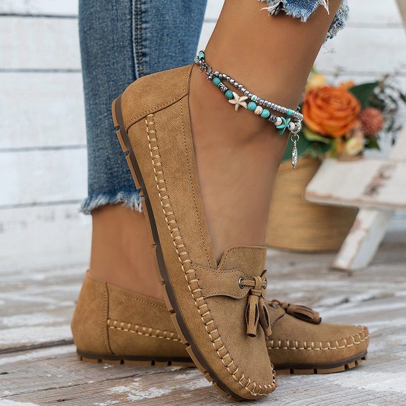 Sharina | Mocassins souples à enfiler pour femmes - Mocassins décontractés, légers et respirants