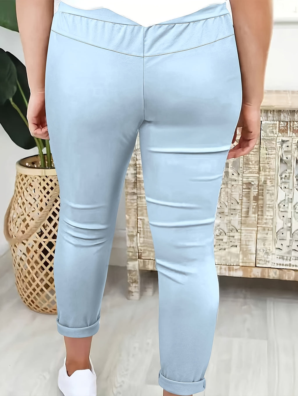 Avelith | Lässige Damenhose mit Kordelzug – Schmale Passform, elastischer Bund, atmungsaktiv