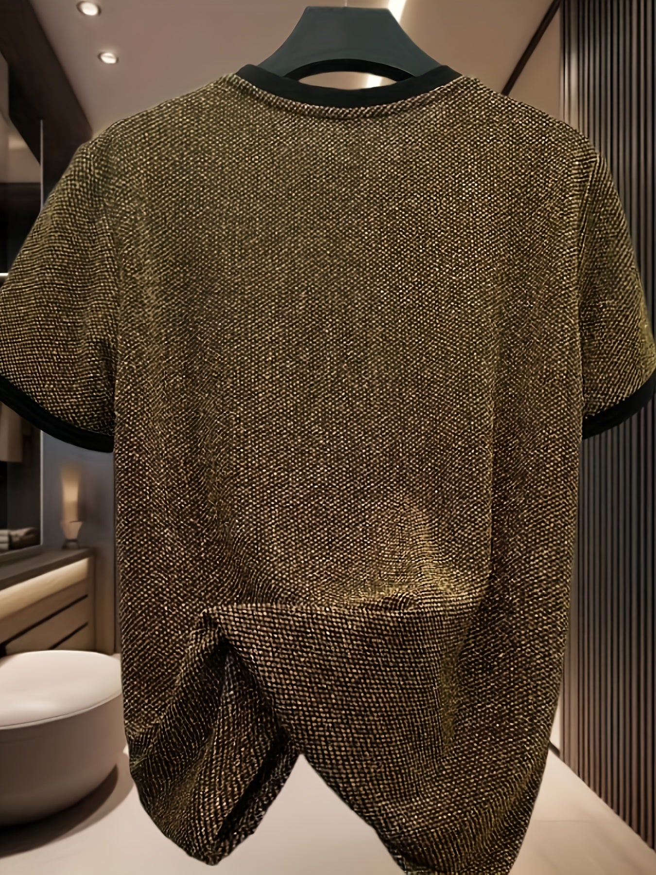 Sylvenorin | Jacquard-T-shirt voor heren in Europese stijl – korte mouwen