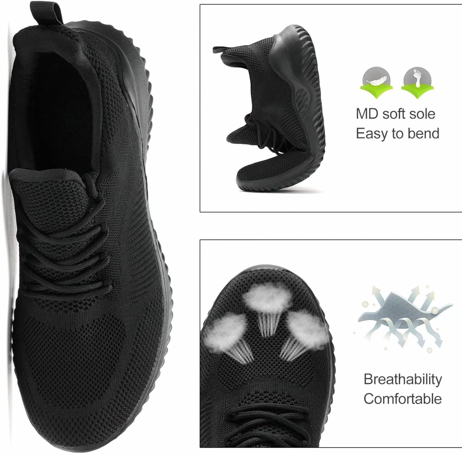 Orthlux | Chaussures de course pour hommes - Chaussures de sport confortables avec soutien du pied 