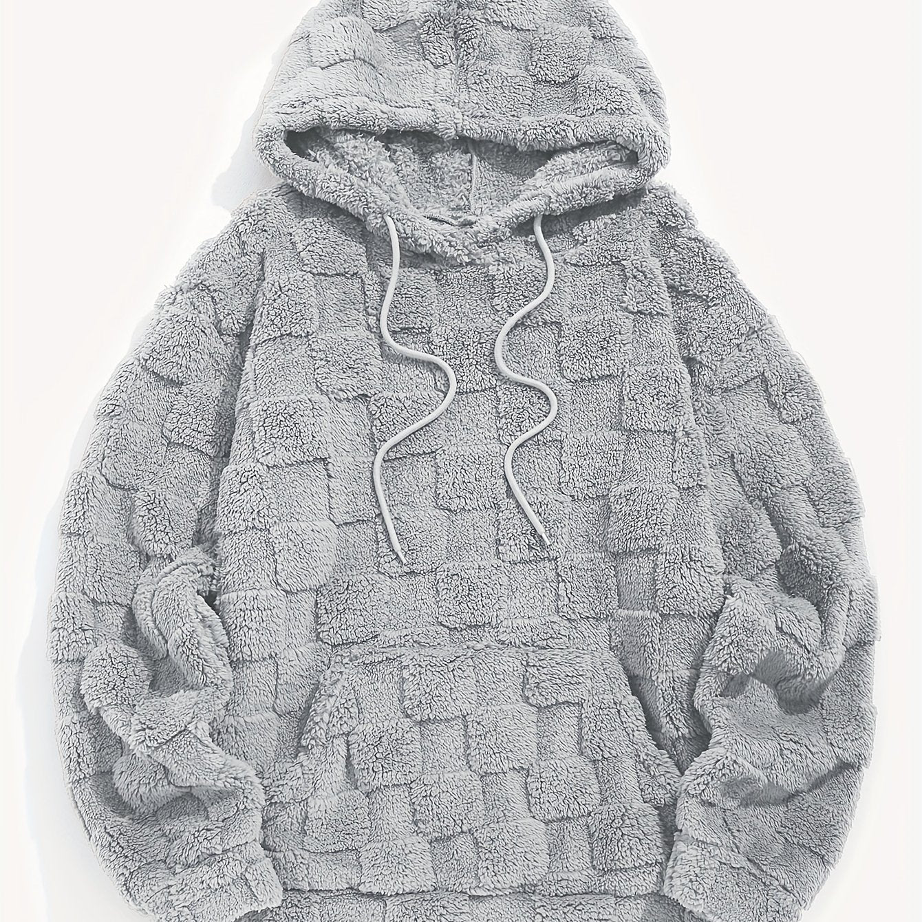 Dander | Plush fleece hoodie voor heren – Comfortabele, losvallende wintertrui met zak aan de voorkant