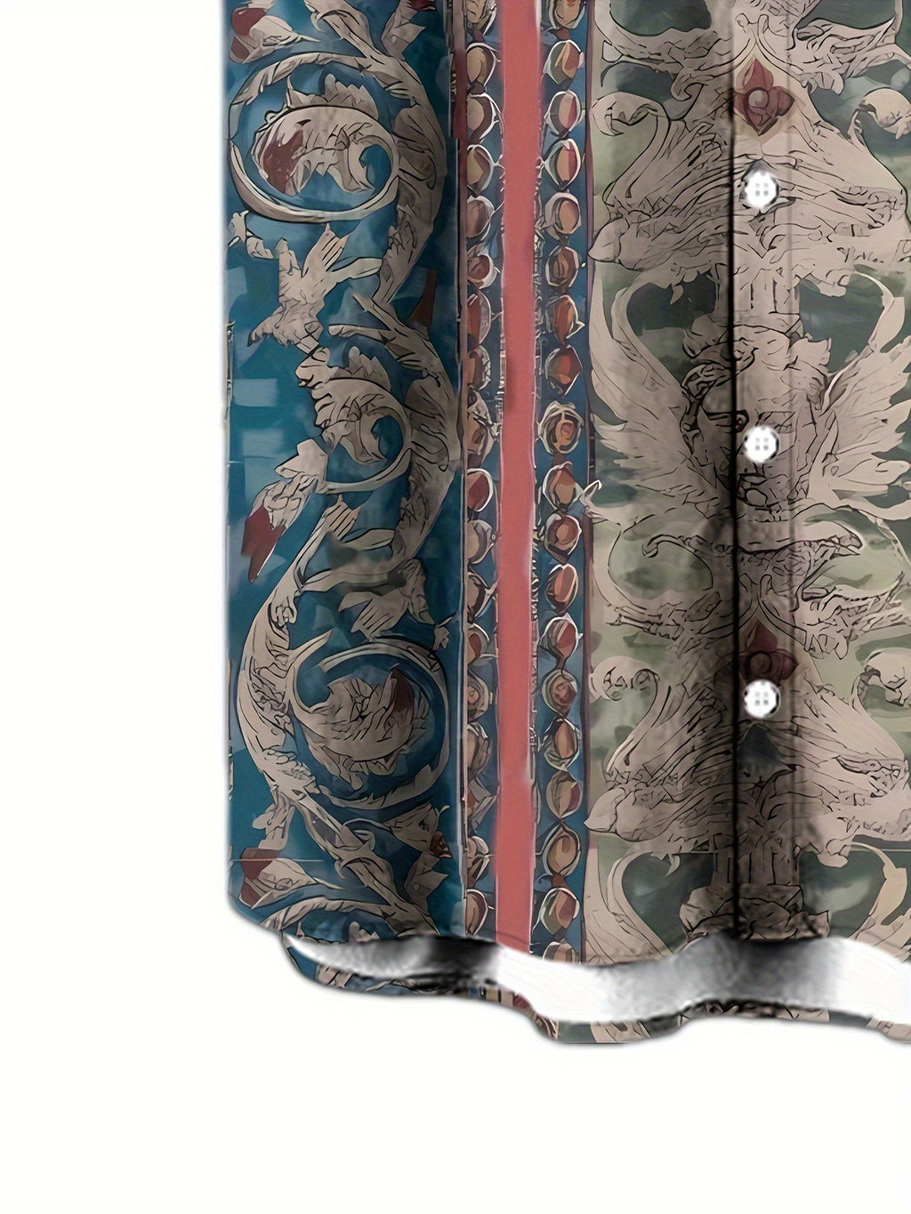 Zaythor | Overhemd met korte mouwen – bloemen retro print, zomers casual overhemd