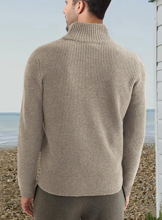 Zyric | Pull homme élégant à demi-zip – Pull décontracté en maille premium