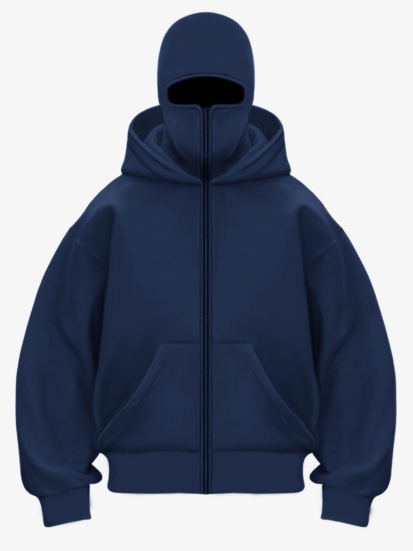 Akselsson | Herenhoodie met masker – Casual effen pullover, kangoeroezak, streetwear, warm sweatshirt