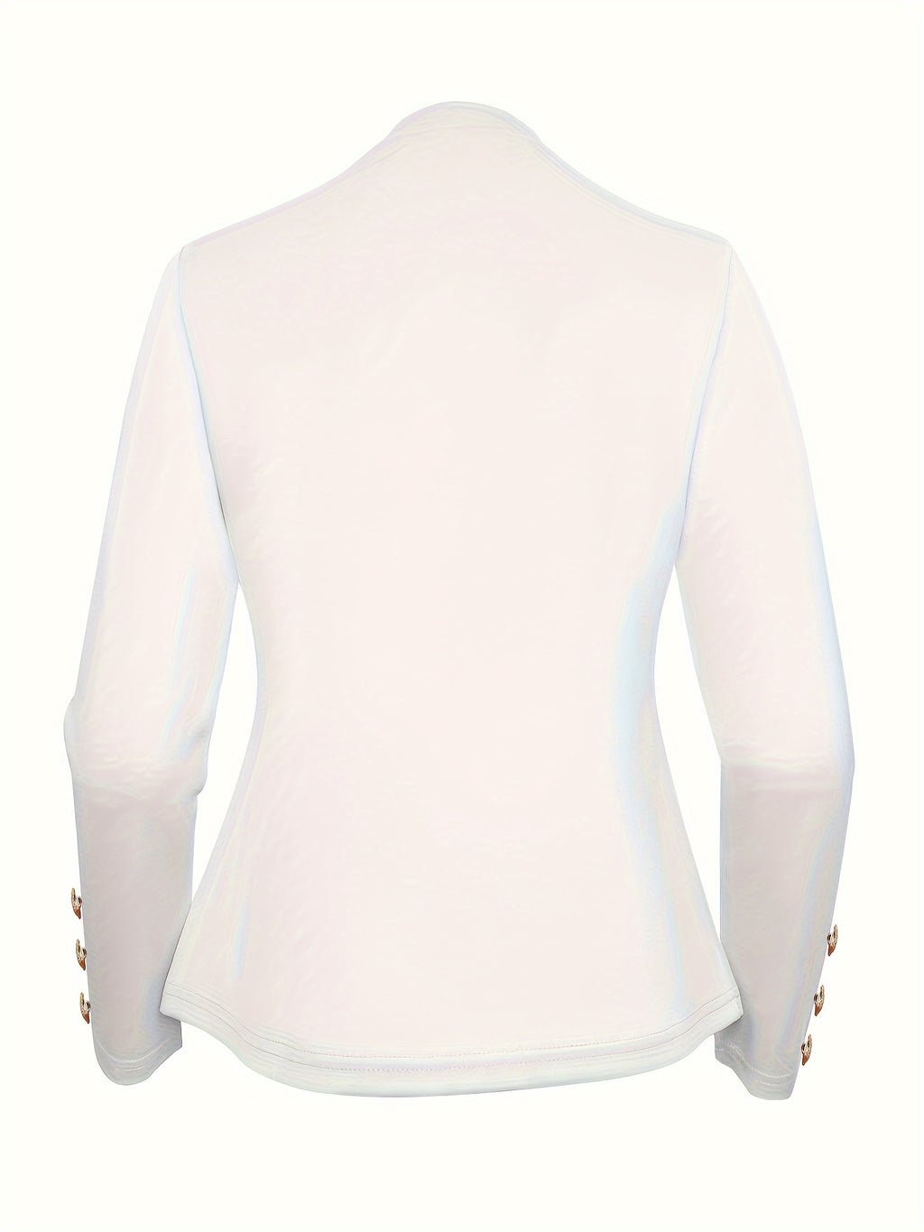 Enidra | Veste décontractée en polyester pour femme – Boutons de manchette et finitions élégantes