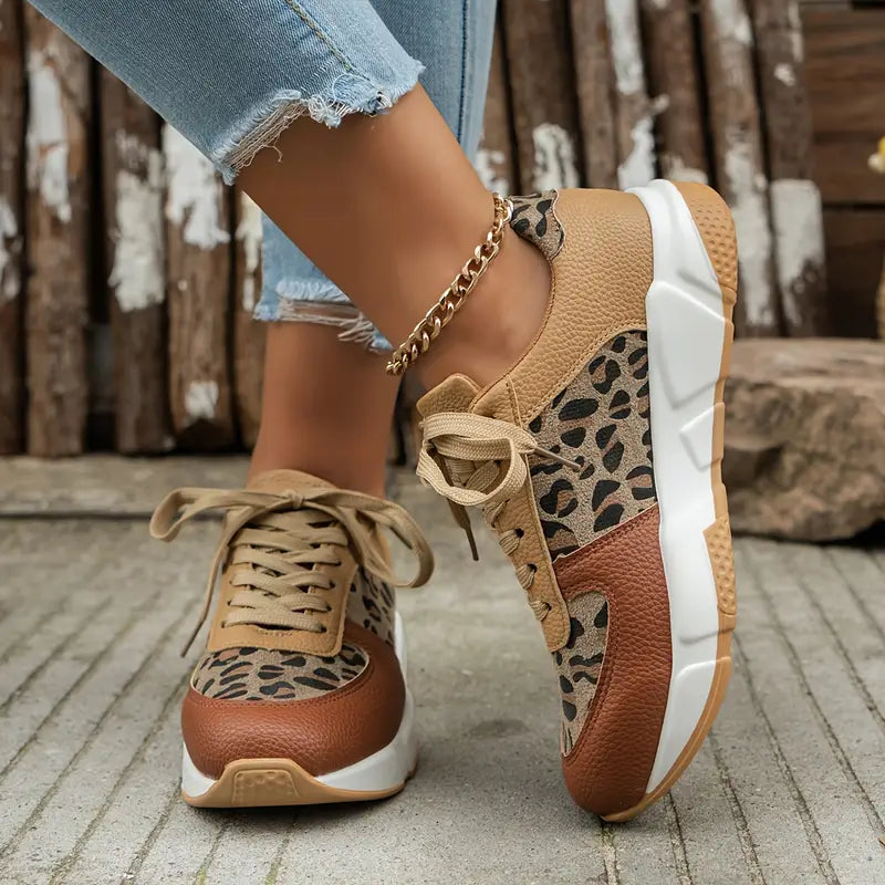 Myrrina | WildStep Leopard Sneakers – Casual damesschoenen met luipaardprint