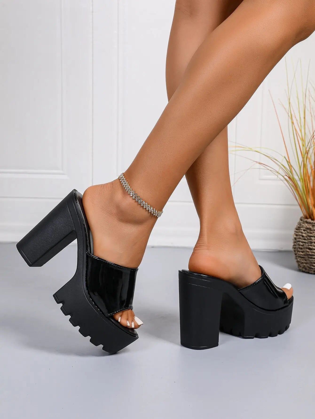 Caelirys | Platformmuiltjes met hoge hakken voor dames – Modieuze instapsandalen met hak