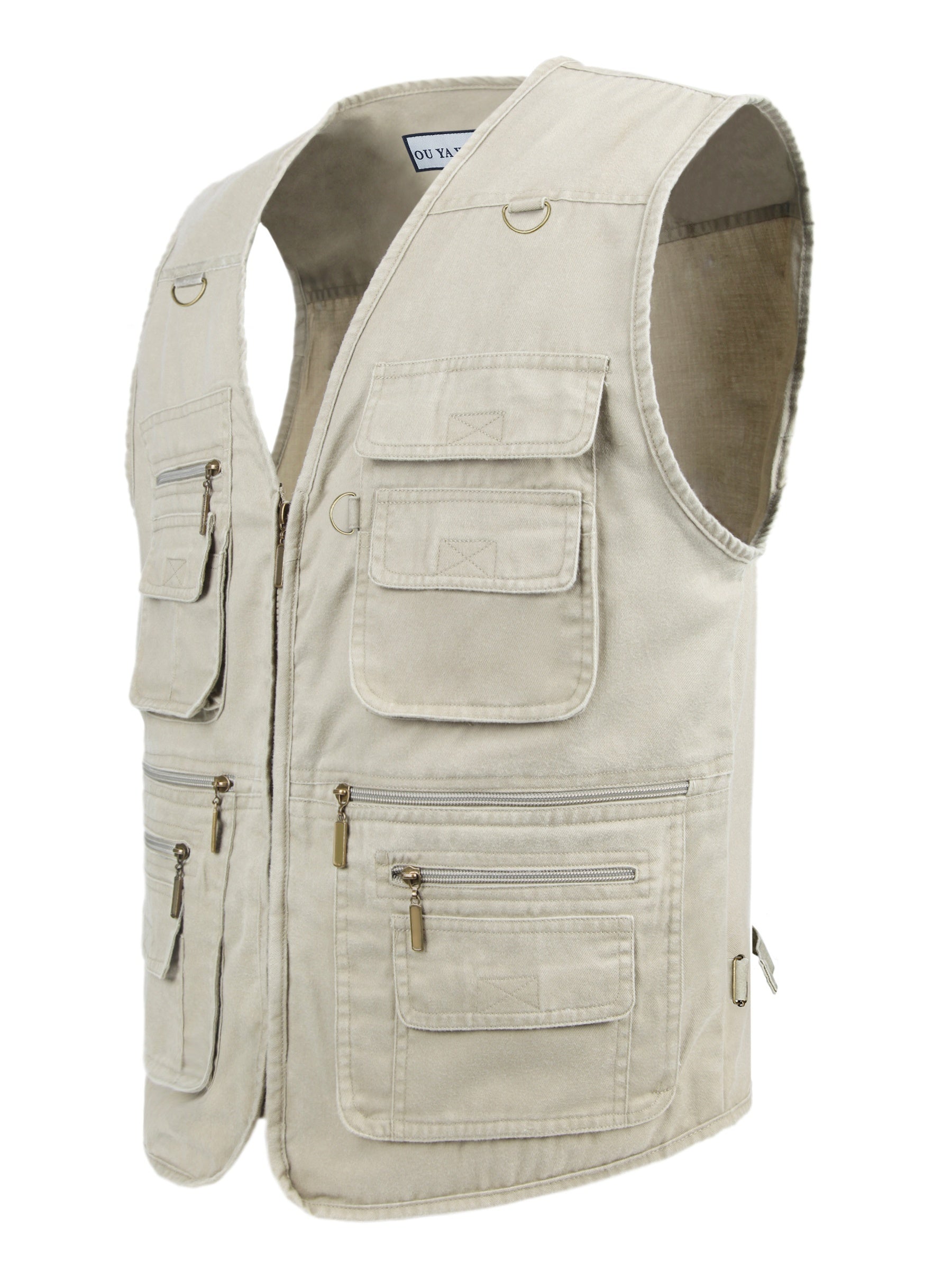 Antonio | Outdoor reisvest voor heren – lichtgewicht stone-washed tactisch vest met meerdere zakken