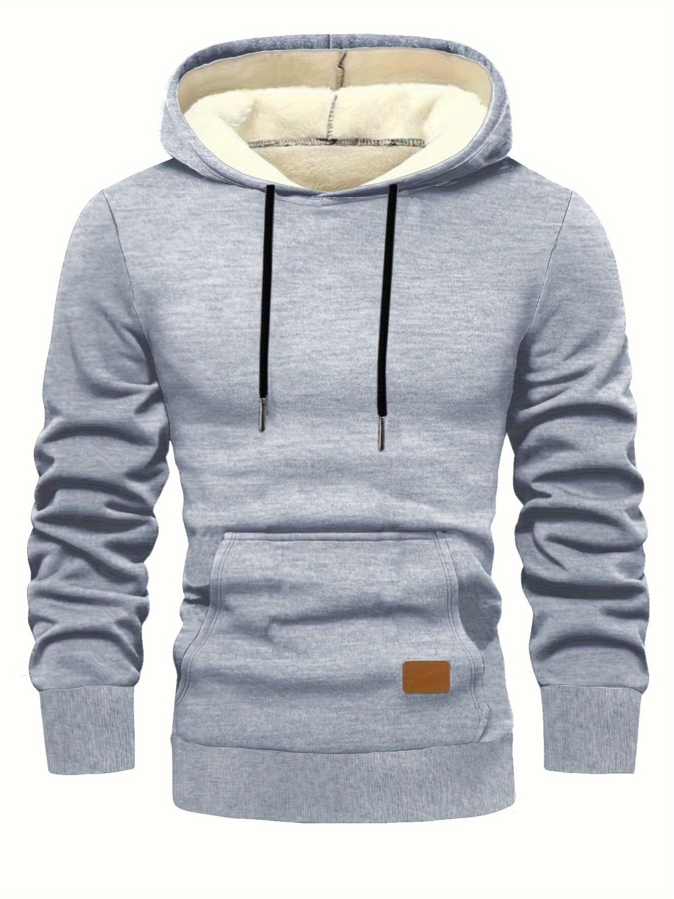Xystus | Sweat à capuche homme doublé polaire – Pull d'hiver chaud avec capuche et cordon de serrage