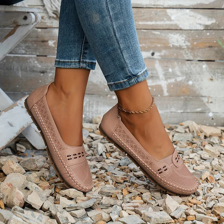 Trish | Mocassins orthopédiques confortables pour femmes - Soutien de la voûte plantaire, modèles à enfiler