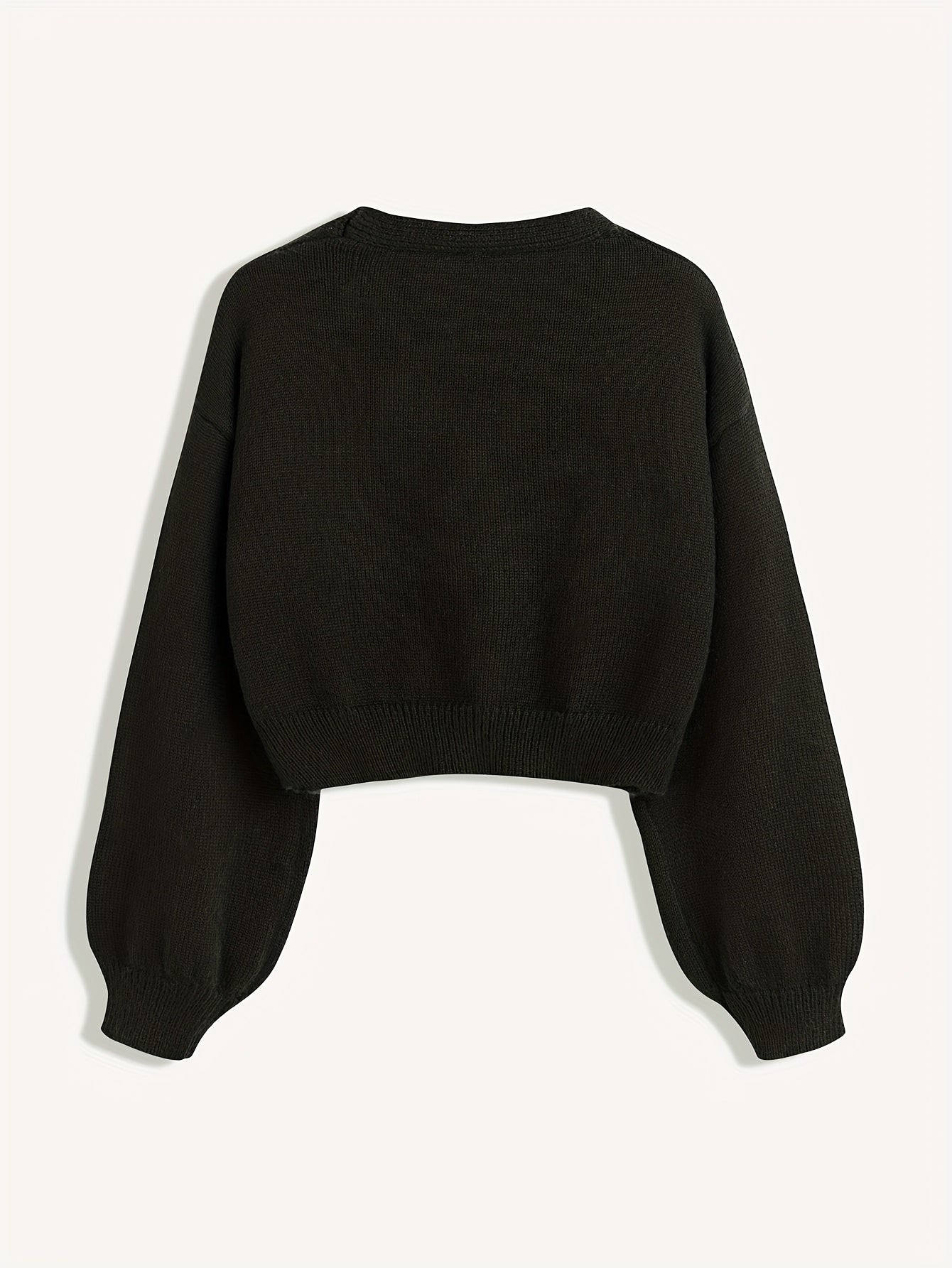 Orinae | Elegante dames cardigan met bloemen – Trui met lange mouwen en V-hals, geborduurd