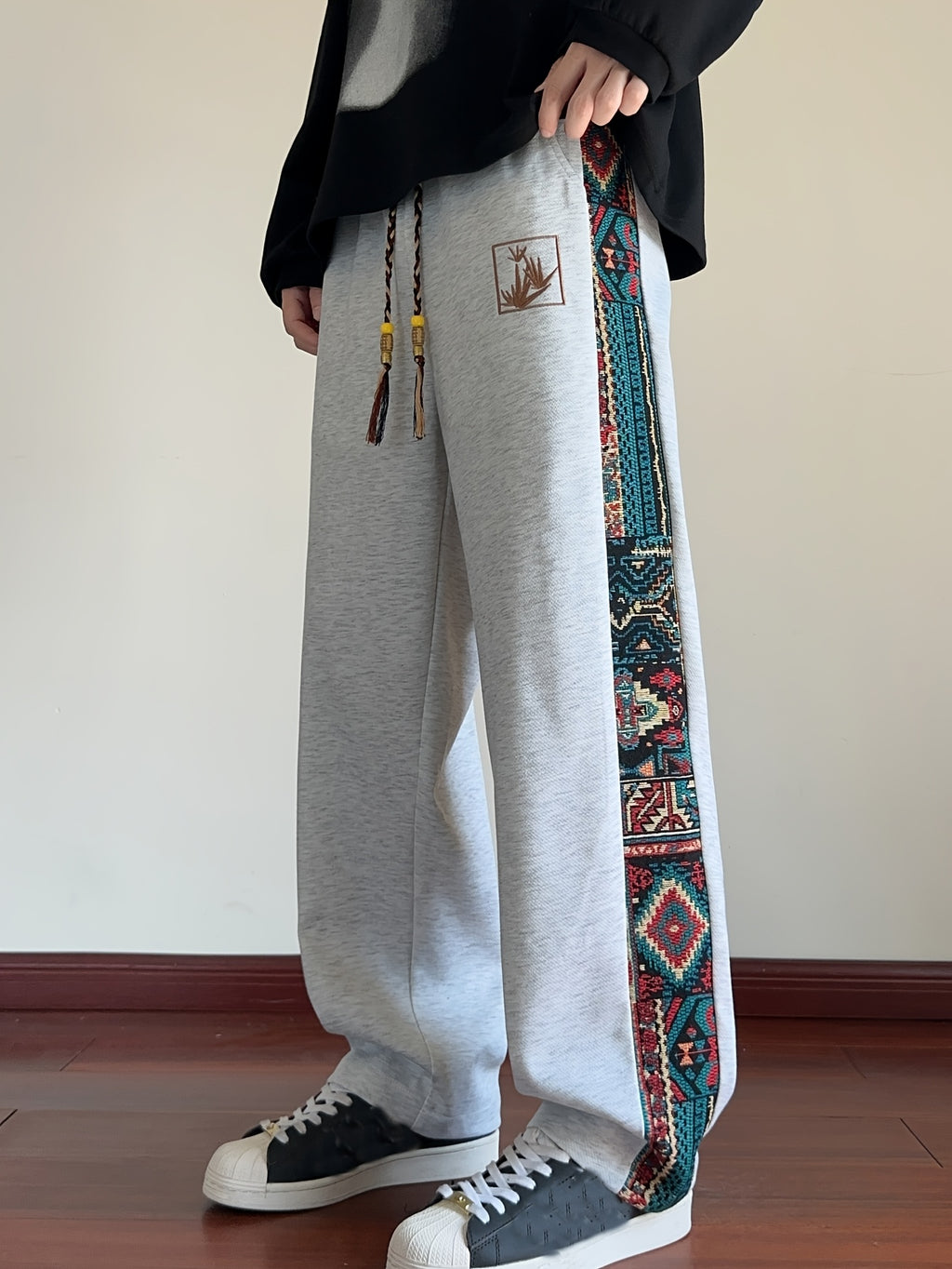 Ivaron | Herenbroek met wijde pijpen – Loszittende casual broek
