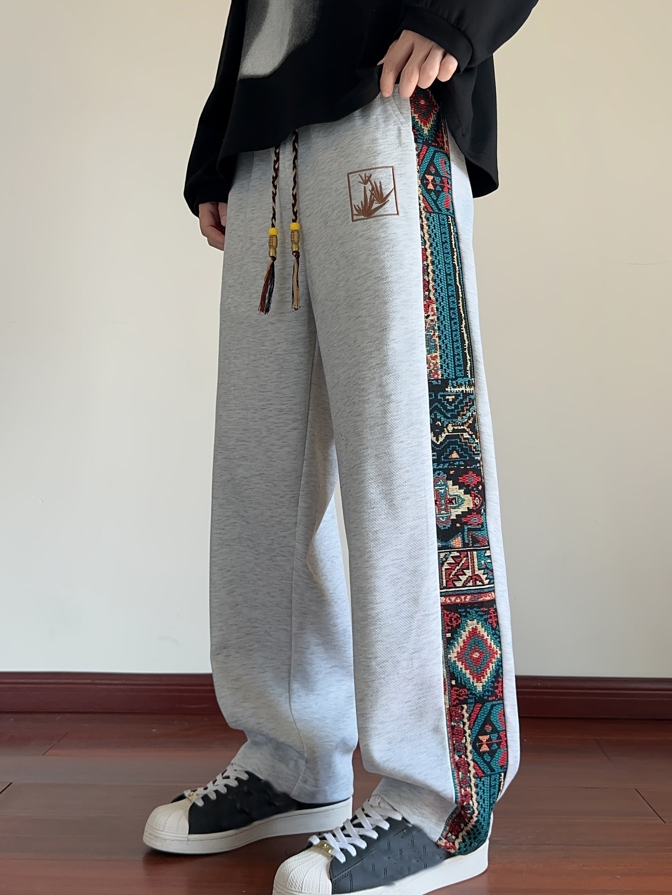 Ivaron | Herenbroek met wijde pijpen – Loszittende casual broek
