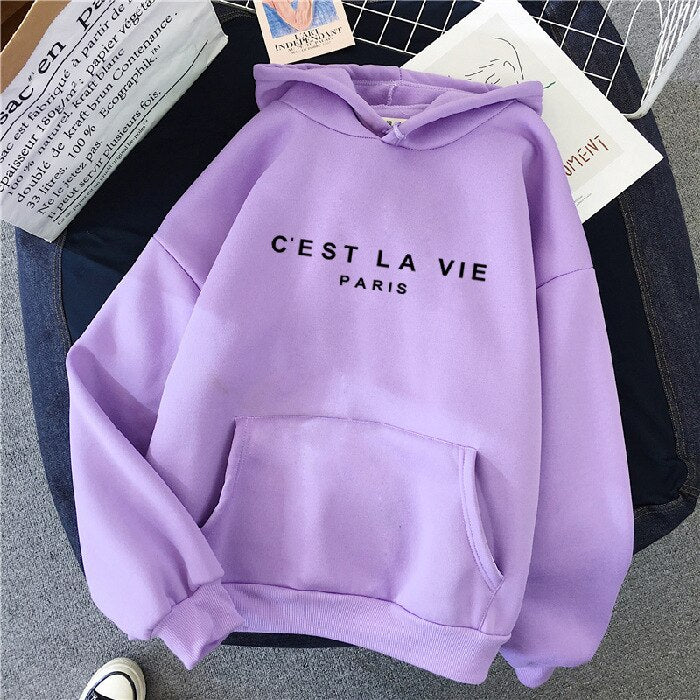 VieHood | La Vie Hoodie – Bequemer Damenpullover, lässiges Sweatshirt, weich und warm