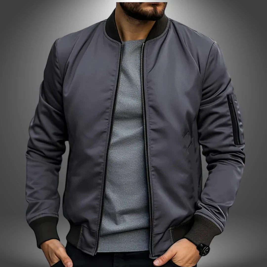 Rovanic | Leichte Herrenjacke – Lässige Bomberjacke, Windbreaker, bequeme Oberbekleidung