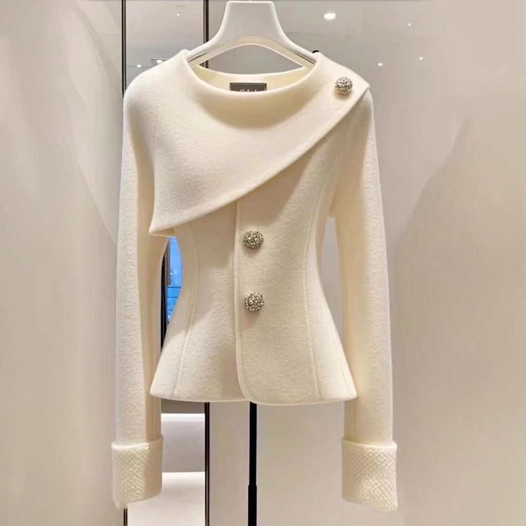 Arionne | Pull blanc en maille pour femme – Pull doux et confortable à manches longues
