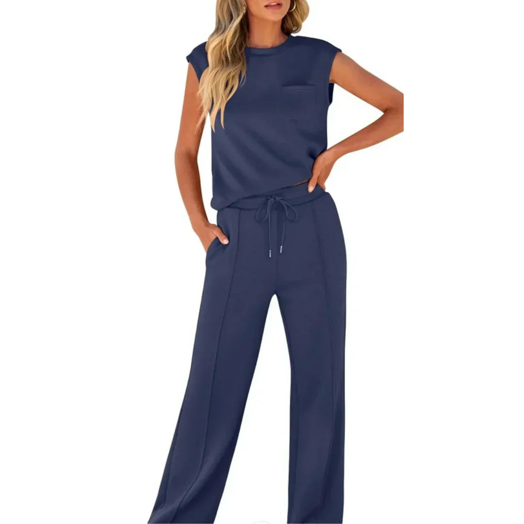Rhea | Zachte loungeset voor dames – Tweedelige zomerse outfit met relaxte pasvorm