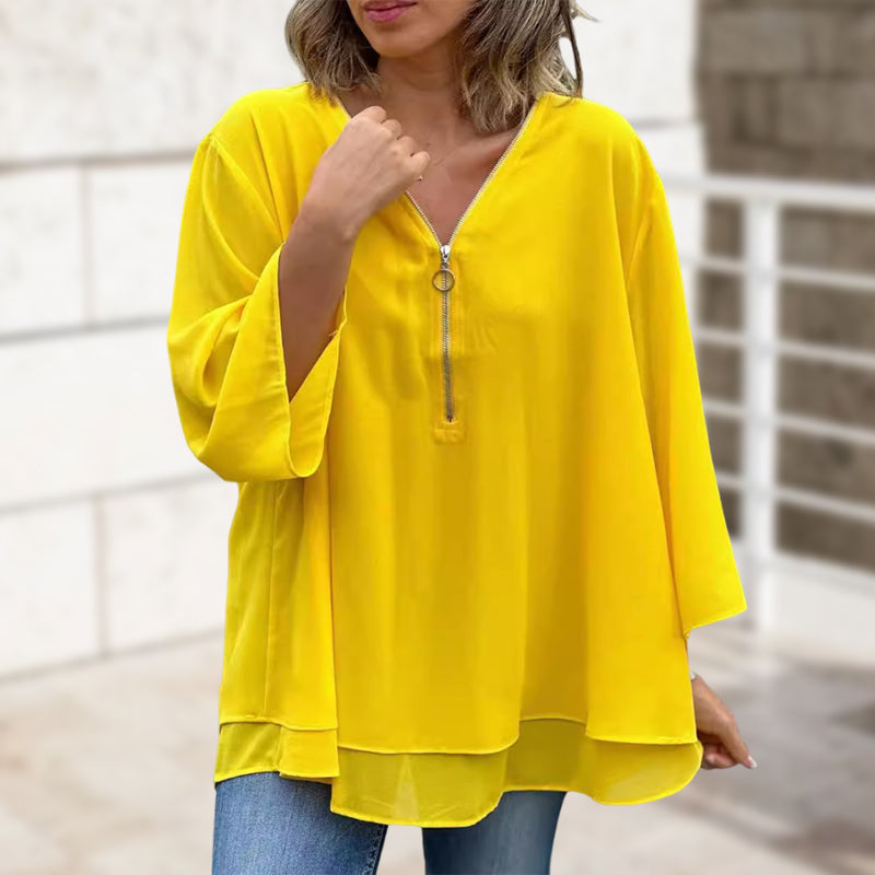 Isora | Elegante gelaagde top – Luchtige casual blouse voor dames