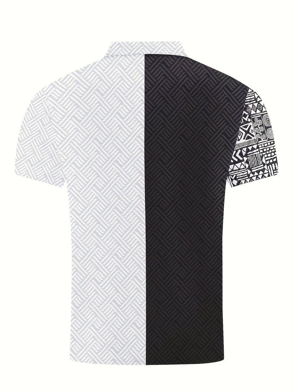 Xylaric | Casual tweedelige set voor heren – T-shirt met reverskraag en korte broek met trekkoord