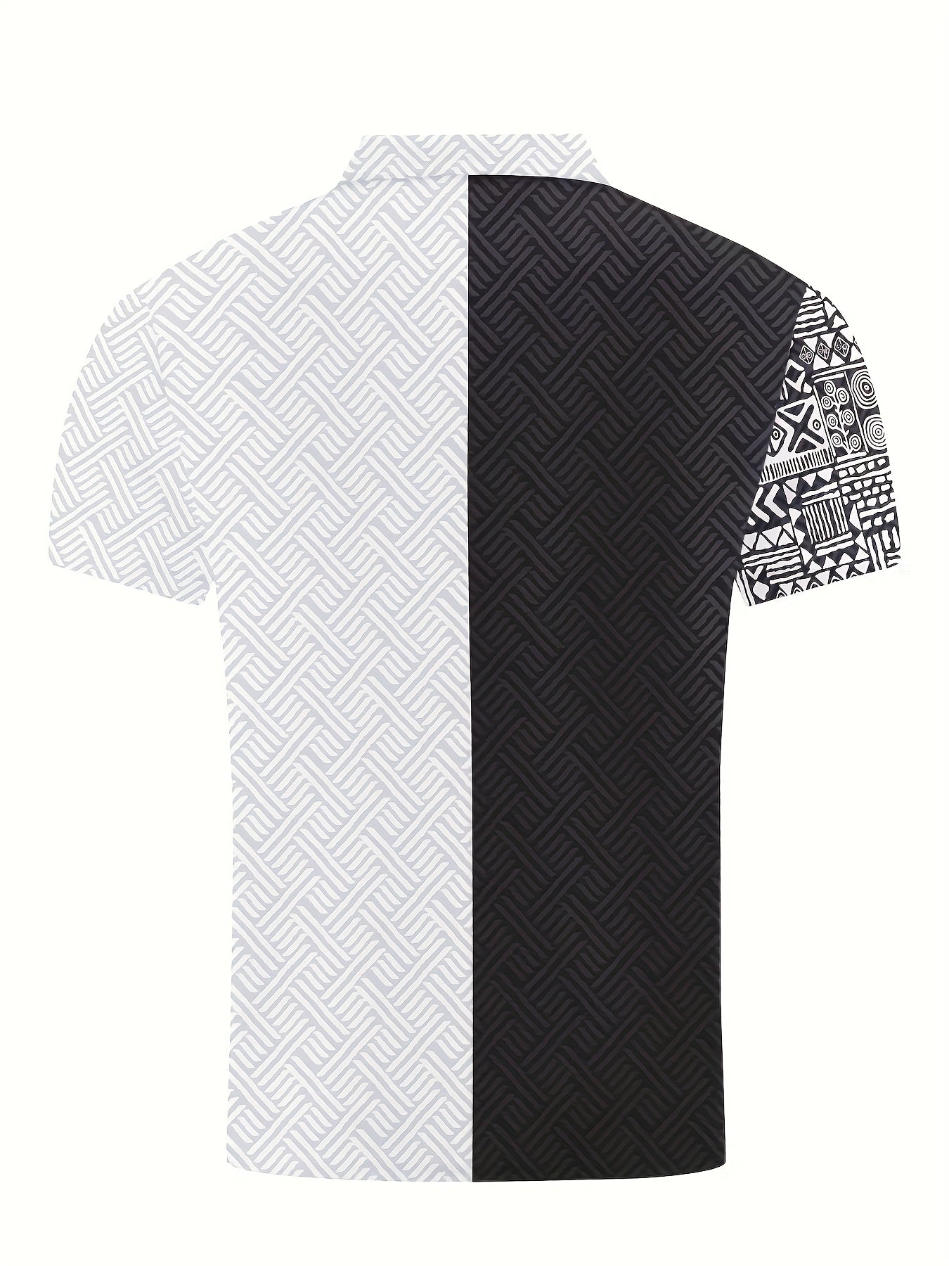 Xylaric | Casual tweedelige set voor heren – T-shirt met reverskraag en korte broek met trekkoord