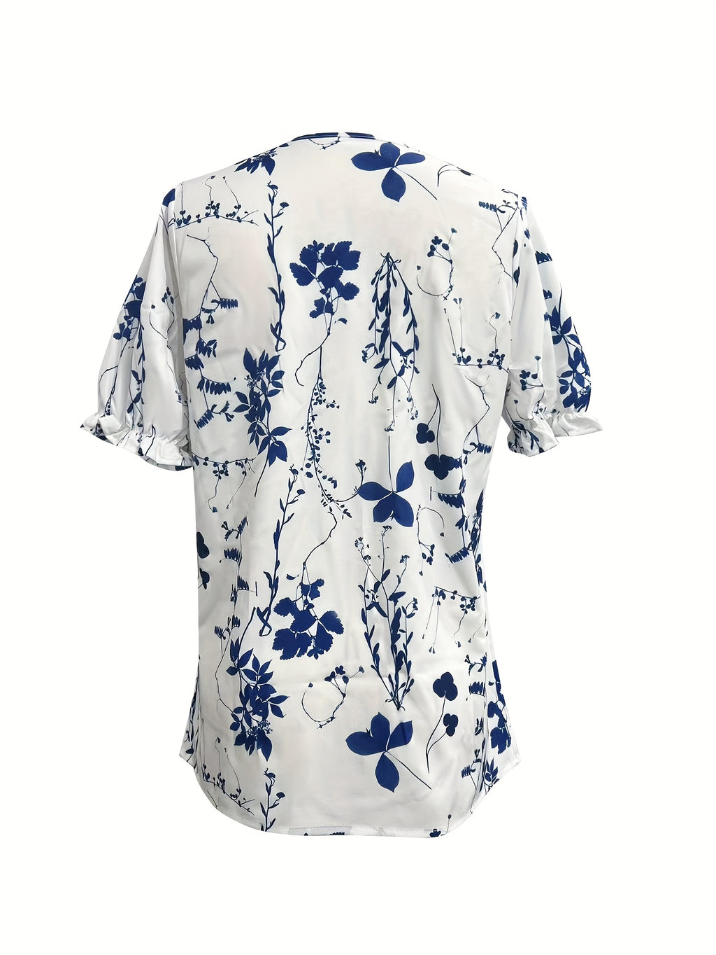 Lysera | Damesblouse met kanten patchwork – Casual lente- en zomerblouse