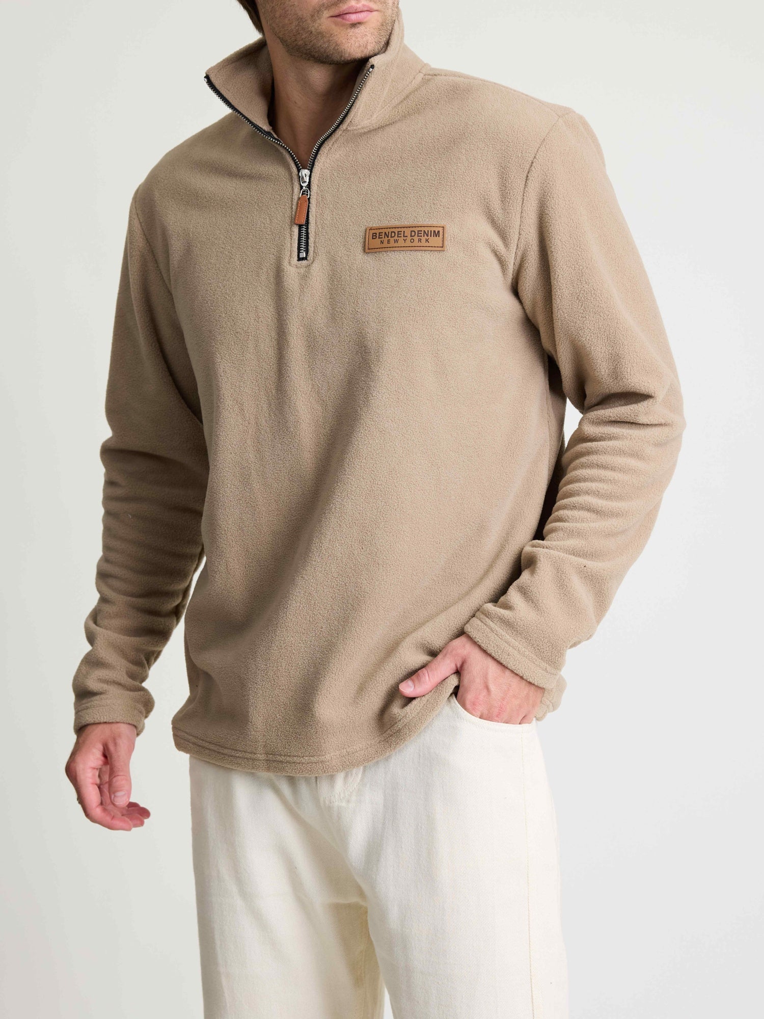 Roran | Heren sweatshirt met halve rits en opstaande kraag – Streetwear-top met lange mouwen