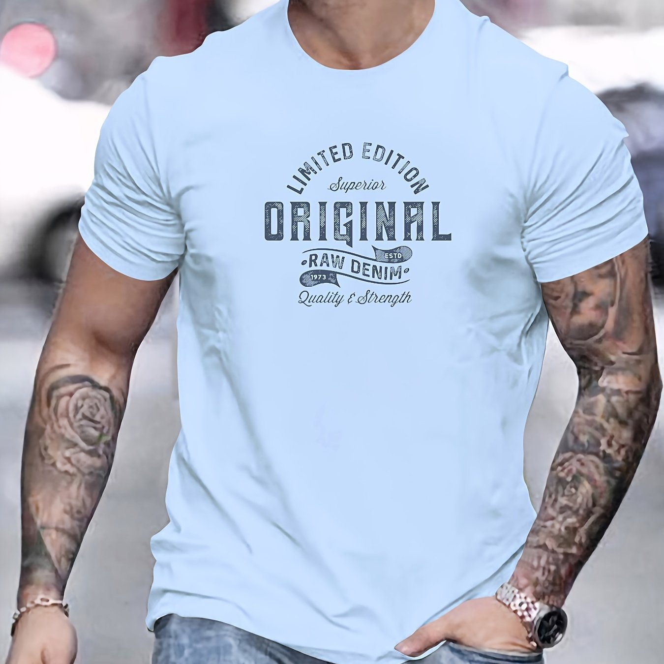 Xaver | Basic-T-Shirt für Herren aus Baumwolle – Lässiges T-Shirt mit Grafikprint, Sommer-T-Shirt