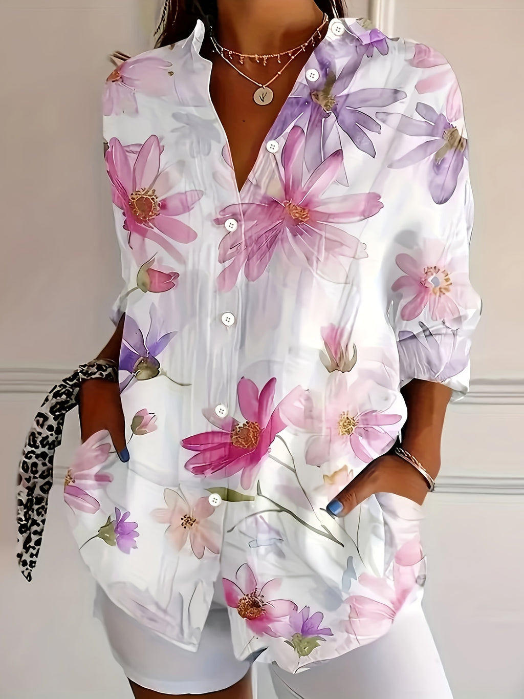 Miy | Damesmode: lente-zomerblouse – casual, lichtgewicht shirt met korte mouwen