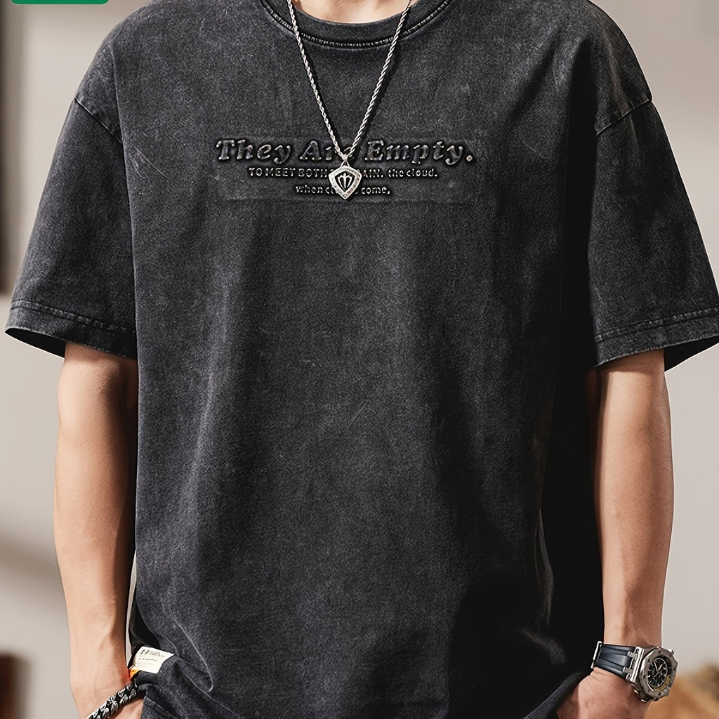 Gorran | Heren Vintage Washed T-Shirt – Korte Mouwen, Loszittend, Casual Zomer Katoenen Tee