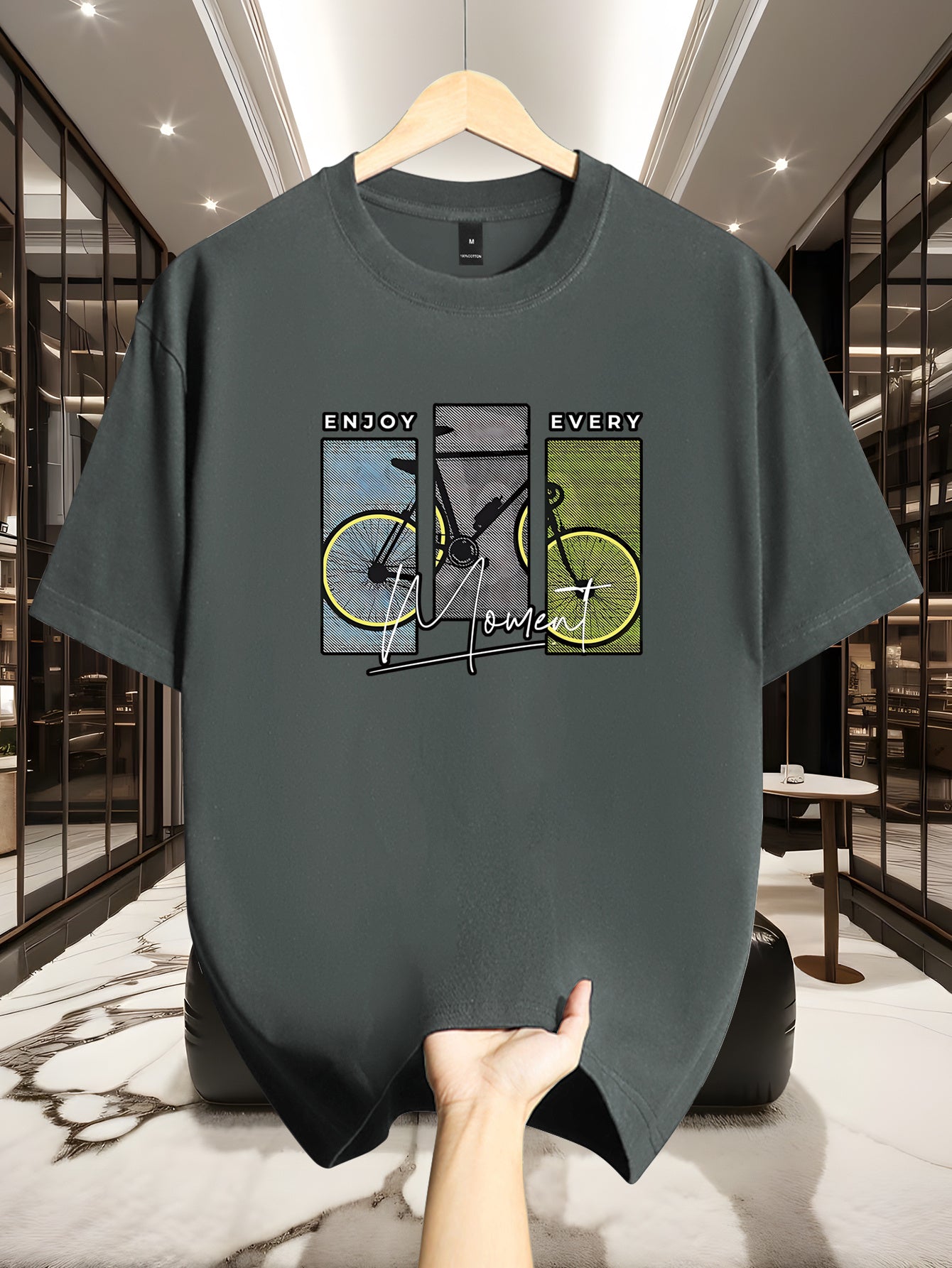 Teyron | Heren Zwaar Katoenen T-shirt 200g – Korte Mouwen, Ronde Hals, Regular Fit