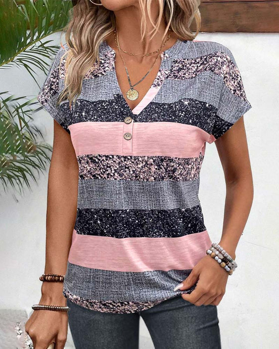 Ariselle | Casual katoenen top met korte mouwen, lichtgewicht basic T-shirt voor dagelijks gebruik