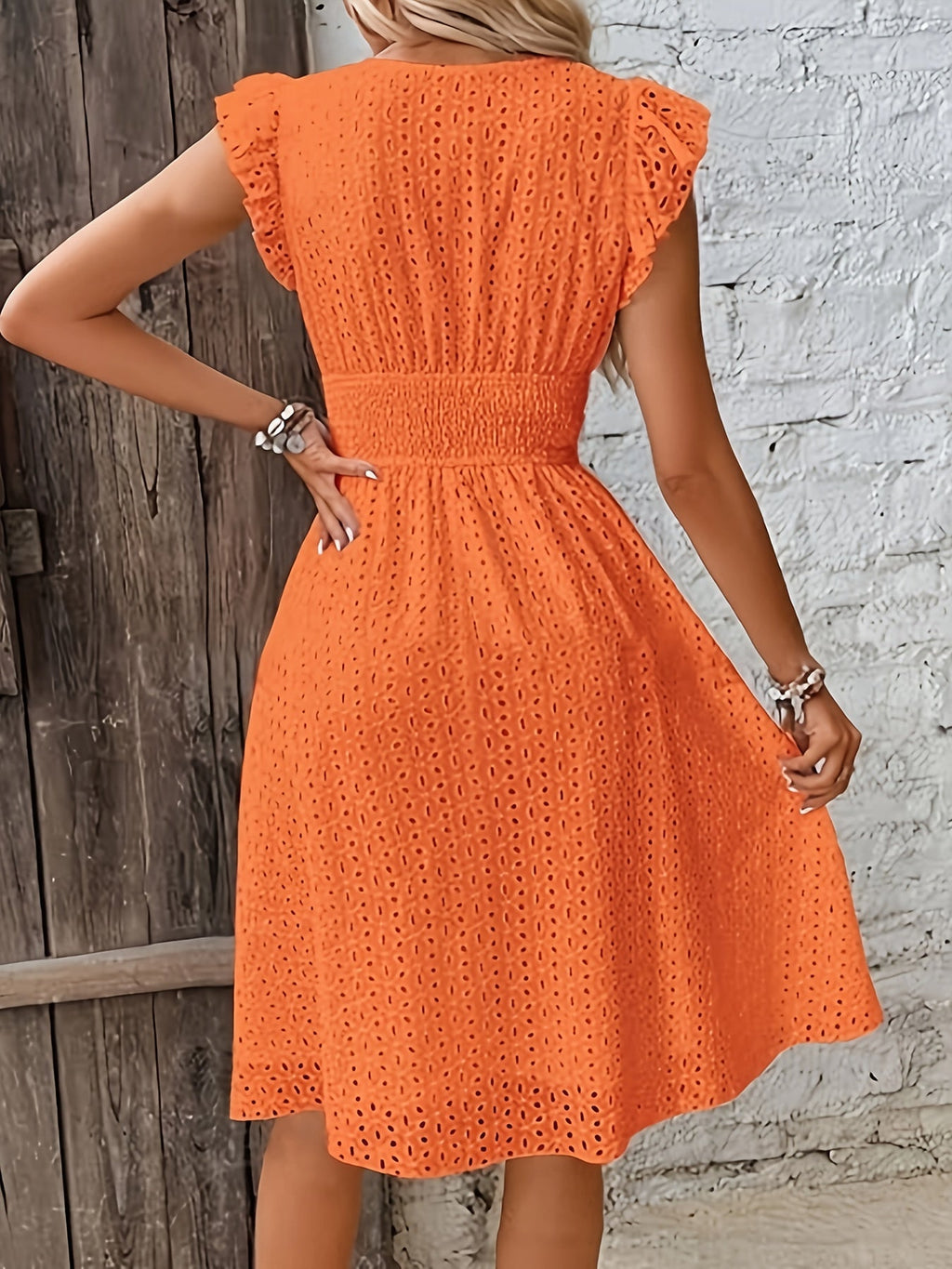 Liorenya | Zomerjurk voor dames – met opstaande kraag, korte mouwen, elegant en casual, lichtgewicht