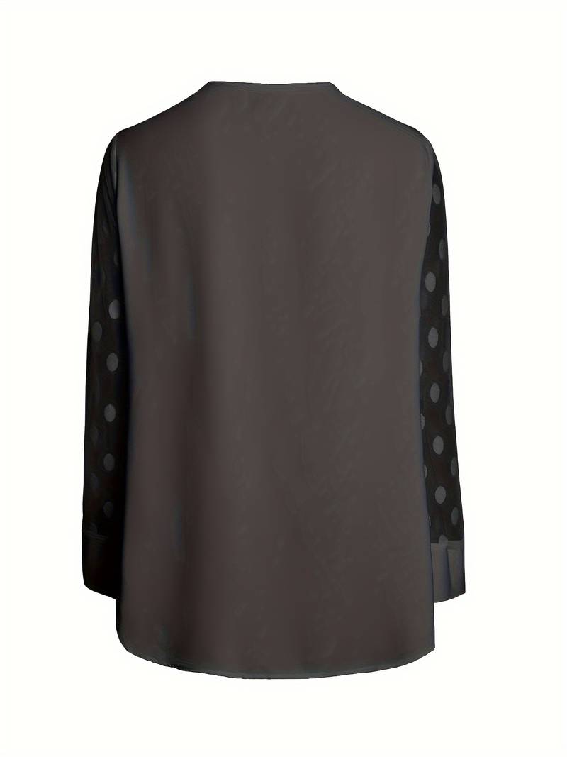 Kariselle | Elegante blouse van mesh met lange mouwen voor dames - Chique & ademende top