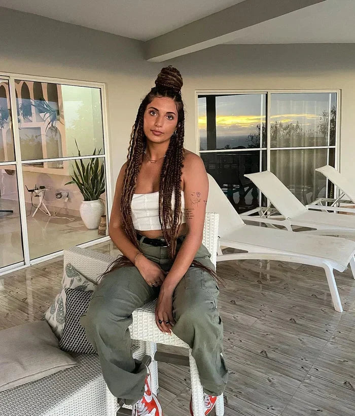 Clarion | Damesbroek met wijde pijpen en verstelbare tailleband - Multizak Utility Broek