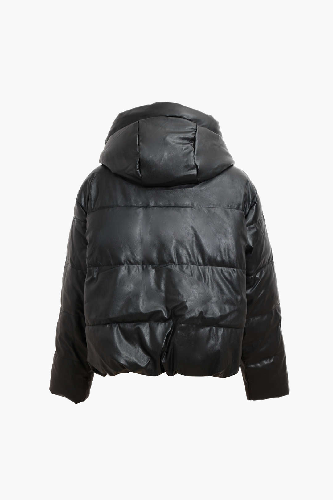 Veryn | Veste matelassée en similicuir pour femme avec capuche – Manteau d'hiver chaud, chic et confortable