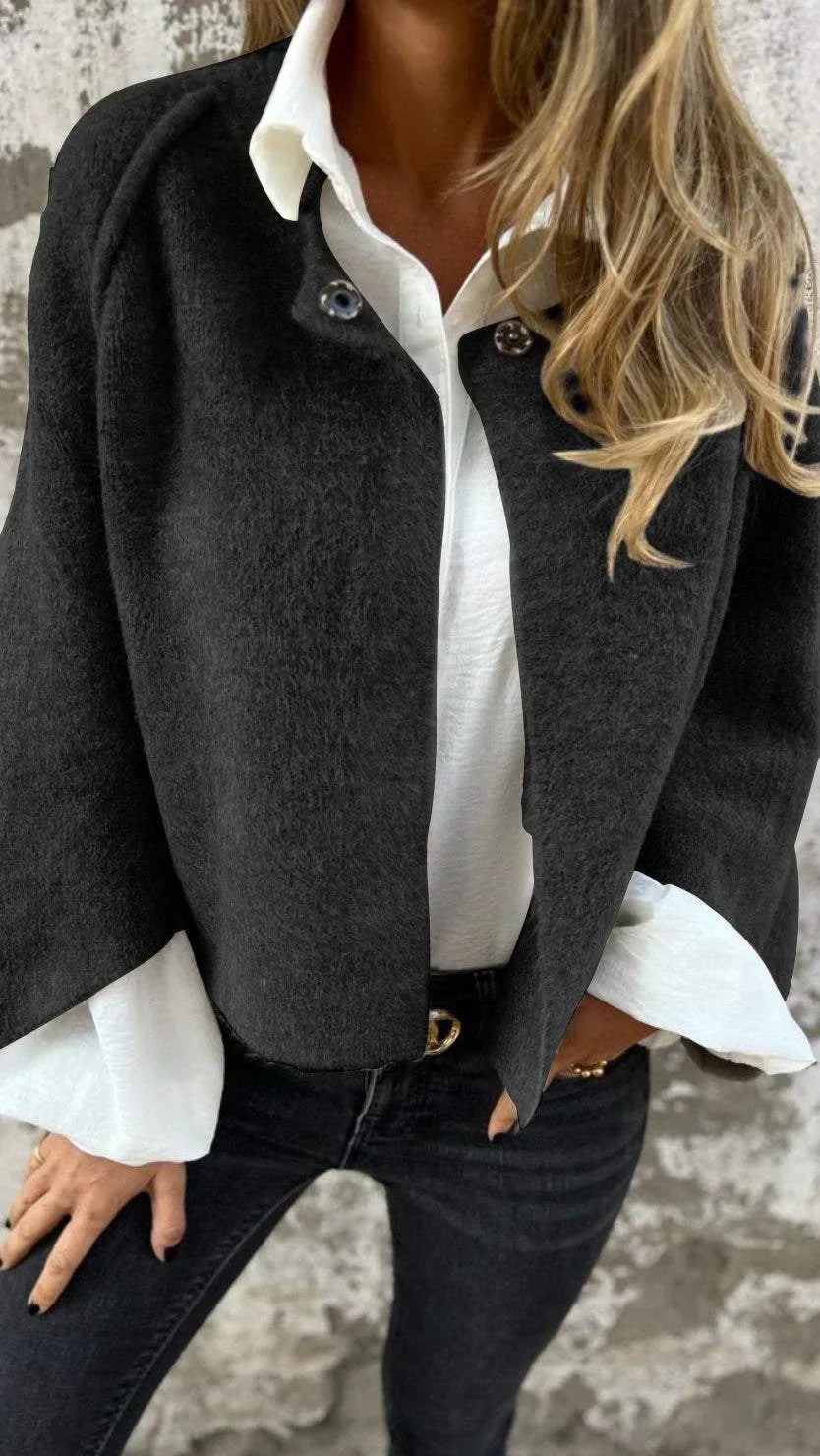 Grelynn | Oversize-Strickjacke aus Wolle – Eleganter, stilvoller Strickpullover, kuschelig für Herbst und Winter