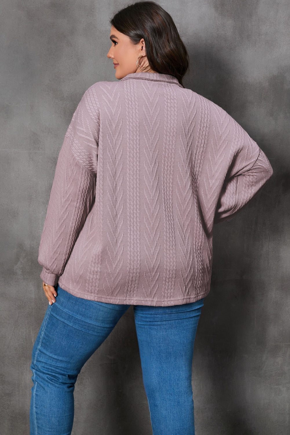 Kylina | Pull femme en maille, coupe oversize et demi-zip - Pull épais et confortable à col montant